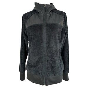 The North‎ Face Osito Polartec Thermal Pro Raschel Fleece Hoodie Black Womens M